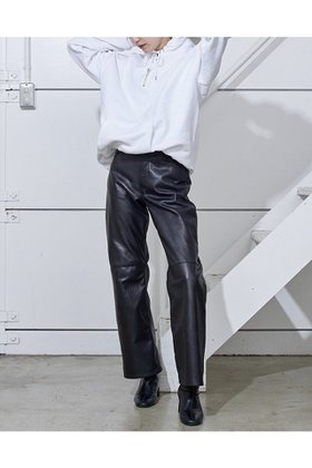 【シシ/sisii】 【UNISEX】ブーツカット レザーパンツ人気、トレンドファッション・服の通販 founy(ファニー) ファッション Fashion レディースファッション WOMEN パンツ Pants ユニセックス Unisex |ID:prp329100004365396