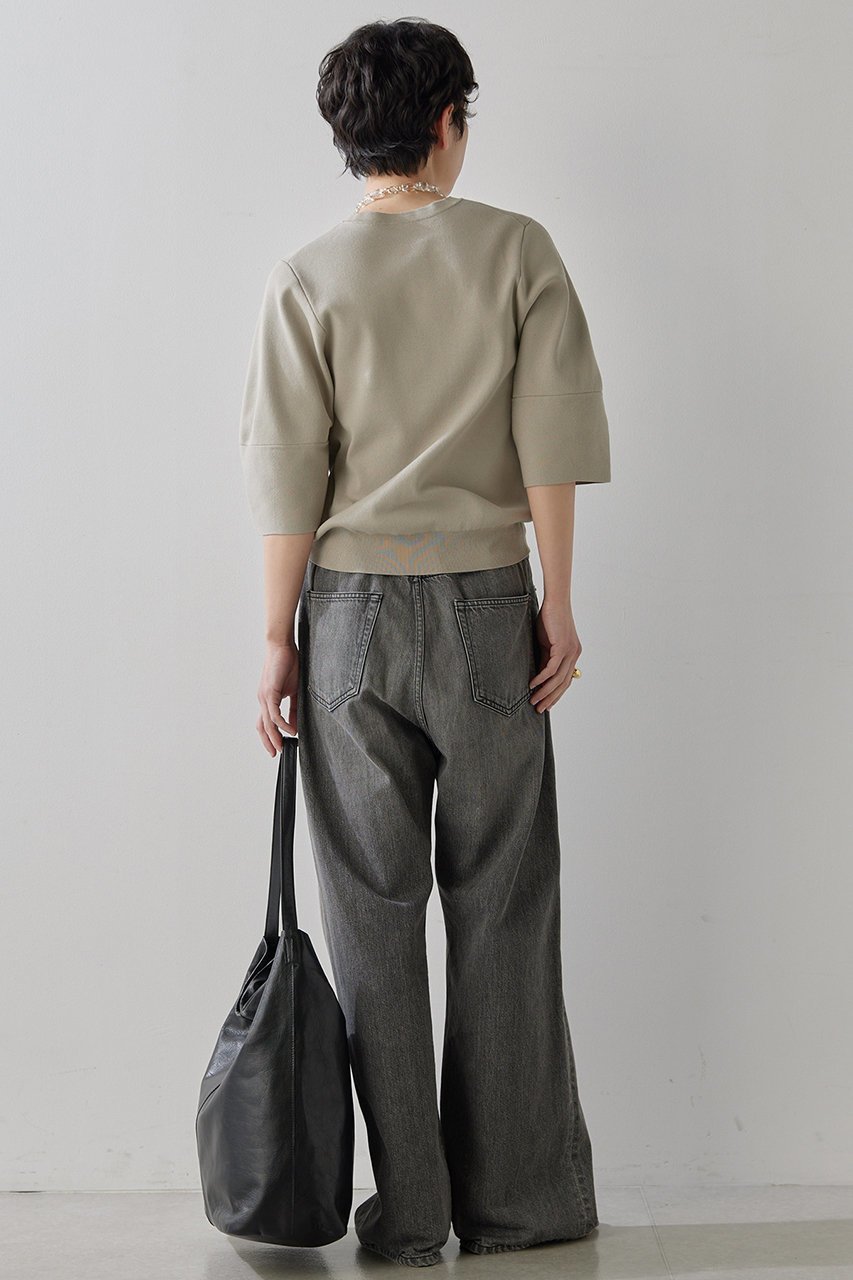 【ウィムガゼット/Whim Gazette】のシルエットスリーブプルオーバー 人気、トレンドファッション・服の通販 founy(ファニー) 　ファッション　Fashion　レディースファッション　Fashion for Women　トップス・カットソー　Cut & Sew Tops　ニット　Knit Tops & Sweaters　カジュアルプルオーバー・ニットトップス　Pullovers & Knit Tops / Casual Pullovers　シンプル　Simple, Minimal　スリーブ　Sleeve, Long Sleeve / Short Sleeve　フォルム　Silhouette, Form　ボトム　Bottoms, Lower Wear　エレガント 上品　Elegant　other-4|ID: prp329100004365397 ipo3291000000032934666