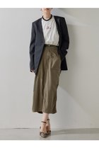 【ウィムガゼット/Whim Gazette】のミリタリースカート 人気、トレンドファッション・服の通販 founy(ファニー) ファッション Fashion レディースファッション WOMEN スカート Skirt ロングスカート Long Skirt 2025年 2025 2025春夏・S/S Ss,Spring/Summer,2025 なめらか Smooth スリット Slit ドレープ Drape フェミニン Feminine ミリタリー Military ロング Long ヴィンテージ Vintage 夏 Summer 春 Spring S/S・春夏 Ss・Spring/Summer thumbnail カーキ|ID: prp329100004365399 ipo3291000000030531498