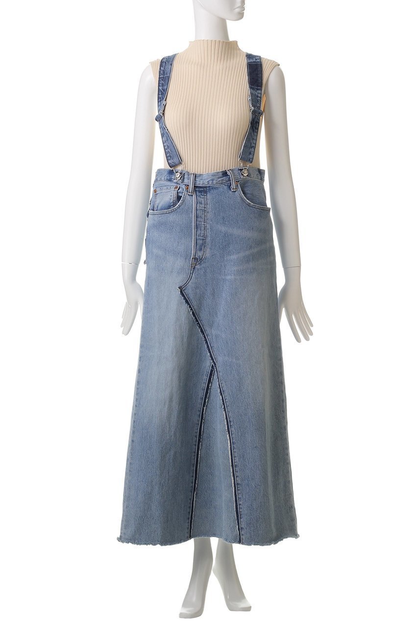 【ウィムガゼット/Whim Gazette】の【Jeanie Blue】SUSPENDER SKIRT 人気、トレンドファッション・服の通販 founy(ファニー) 　ファッション　Fashion　レディースファッション　WOMEN　スカート　Skirt　ロングスカート　Long Skirt　おすすめ　Recommend　サスペンダー　Suspenders　スリット　Slit　デニム　Denim　ビンテージ　Vintage　ロング　Long　other-2|ID: prp329100004365402 ipo3291000000031339638