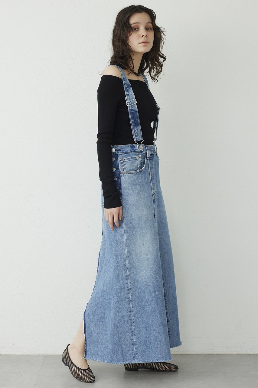 【ウィムガゼット/Whim Gazette】の【Jeanie Blue】SUSPENDER SKIRT 人気、トレンドファッション・服の通販 founy(ファニー) 　ファッション　Fashion　レディースファッション　WOMEN　スカート　Skirt　ロングスカート　Long Skirt　おすすめ　Recommend　サスペンダー　Suspenders　スリット　Slit　デニム　Denim　ビンテージ　Vintage　ロング　Long　other-8|ID: prp329100004365402 ipo3291000000031339653