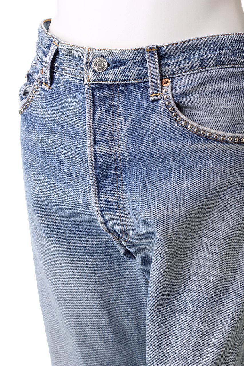 【ウィムガゼット/Whim Gazette】の【Jeanie Blue】STUD DENIM 人気、トレンドファッション・服の通販 founy(ファニー) 　ファッション　Fashion　レディースファッション　WOMEN　パンツ　Pants　デニムパンツ　Denim Pants　スタッズ　Studs　デニム　Denim　ビンテージ　Vintage　ポケット　Pocket　other-5|ID: prp329100004365404 ipo3291000000031339678