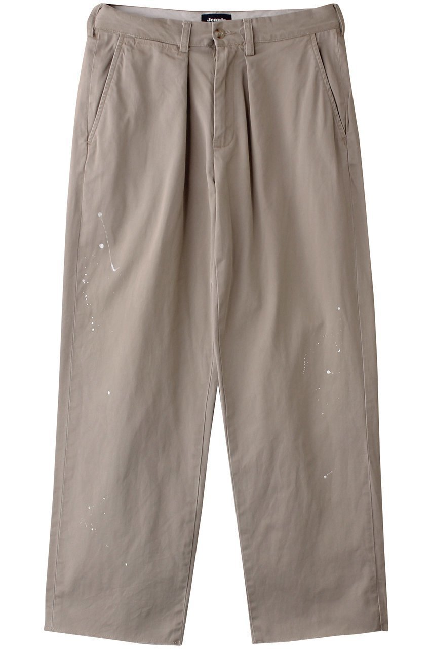 【ウィムガゼット/Whim Gazette】の【Jeanie Blue】PAINTED PLEAT CHINO インテリア・キッズ・メンズ・レディースファッション・服の通販 founy(ファニー) 　ファッション　Fashion　レディースファッション　Fashion for Women　パンツ　Pants & Trousers　デニム　Denim, Jeans Material　ビンテージ　Vintage, Retro Style　フロント　Front, Front Design　ベージュ|ID: prp329100004365405 ipo3291000000032925923