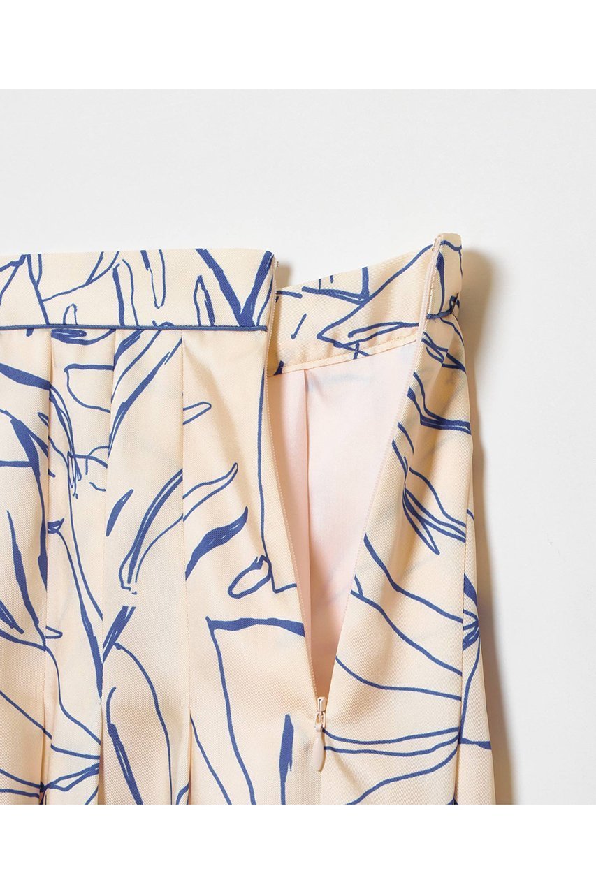 【アルアバイル/allureville】のスケッチボタニカルプリントタックフレアスカート 人気、トレンドファッション・服の通販 founy(ファニー) 　ファッション　Fashion　レディースファッション　Fashion for Women　スカート　Skirts　Aライン・フレアスカート　A-Line & Flared Skirts　ロングスカート　Long Skirts / Maxi & Midi Skirts　おすすめ　Recommended / Our Picks　イタリア　Italy　シルク　Silk, 100% Silk　シンプル　Simple, Minimal　フレア　Flare, Flared　ベーシック　Basic, Essential　ボタニカル　Botanical, Floral Pattern　ロング　Long, Long-Length　夏　Summer　春　Spring　S/S・春夏　SS, Spring/Summer, Warm Season　other-3|ID: prp329100004365407 ipo3291000000035052010