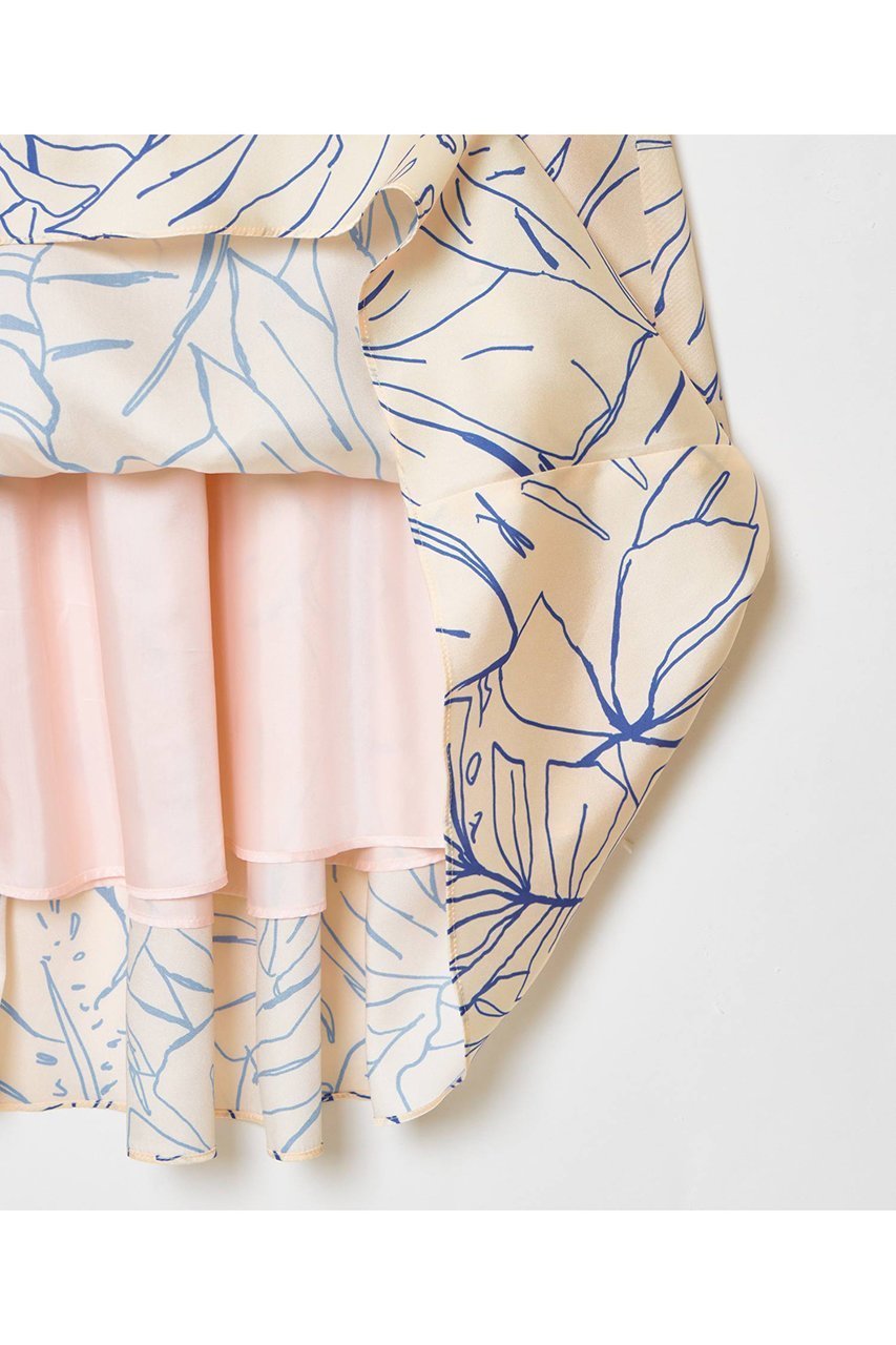 【アルアバイル/allureville】のスケッチボタニカルプリントタックフレアスカート 人気、トレンドファッション・服の通販 founy(ファニー) 　ファッション　Fashion　レディースファッション　Fashion for Women　スカート　Skirts　Aライン・フレアスカート　A-Line & Flared Skirts　ロングスカート　Long Skirts / Maxi & Midi Skirts　おすすめ　Recommended / Our Picks　イタリア　Italy　シルク　Silk, 100% Silk　シンプル　Simple, Minimal　フレア　Flare, Flared　ベーシック　Basic, Essential　ボタニカル　Botanical, Floral Pattern　ロング　Long, Long-Length　夏　Summer　春　Spring　S/S・春夏　SS, Spring/Summer, Warm Season　other-4|ID: prp329100004365407 ipo3291000000035052011