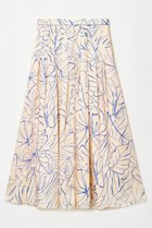 【アルアバイル/allureville】のスケッチボタニカルプリントタックフレアスカート ピンク|ID: prp329100004365407 ipo3291000000036106618