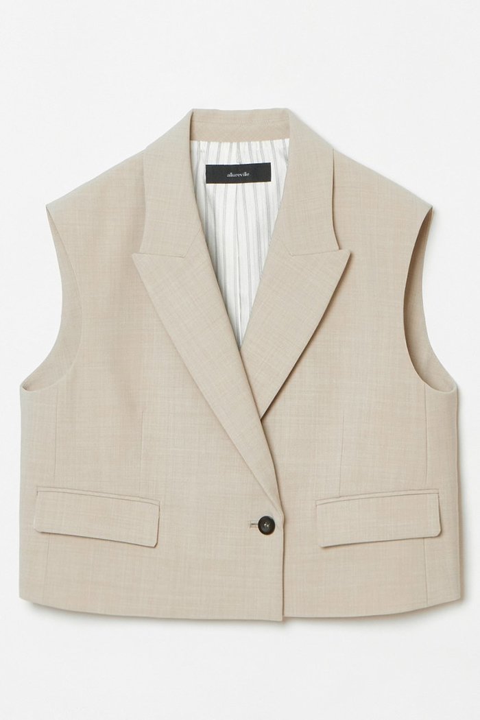 【アルアバイル/allureville】のストレッチトロショートジレ インテリア・キッズ・メンズ・レディースファッション・服の通販 founy(ファニー) https://founy.com/ ファッション Fashion レディースファッション WOMEN アウター Coat Outerwear ジャケット Jackets おすすめ Recommend サロペット Overalls ジャケット Jacket デニム Denim トレンド Trend ベスト Vest マニッシュ Mannish ワイド Wide 春 Spring |ID: prp329100004365408 ipo3291000000030531516