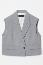 【アルアバイル/allureville】のストレッチトロショートジレ グレー|ID: prp329100004365408 ipo3291000000032705558