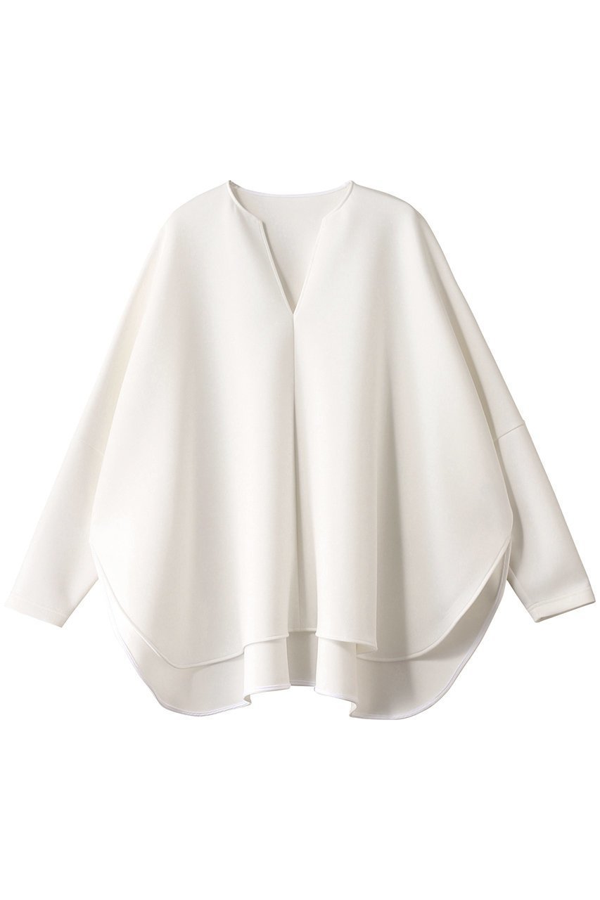 【ル フィル/LE PHIL】のエアクッションカットソー インテリア・キッズ・メンズ・レディースファッション・服の通販 founy(ファニー) ファッション Fashion レディースファッション Fashion for Women トップス・カットソー Cut & Sew Tops シャツ・ブラウス・オフィスカジュアル Elegant Blouses & Button-Ups ロングTシャツ・Tシャツ Longline T-Shirts & Tees カットソー・ベーシックTシャツ Cut-and-Sewn Tops / Stretch Tees & Basics クッション Cushion, Throw Pillow シンプル Simple, Minimal スリット Slit, Slit Detail スリーブ Sleeve, Long Sleeve / Short Sleeve ロング Long, Long-Length ホワイト|ID: prp329100004365412 ipo3291000000035508916