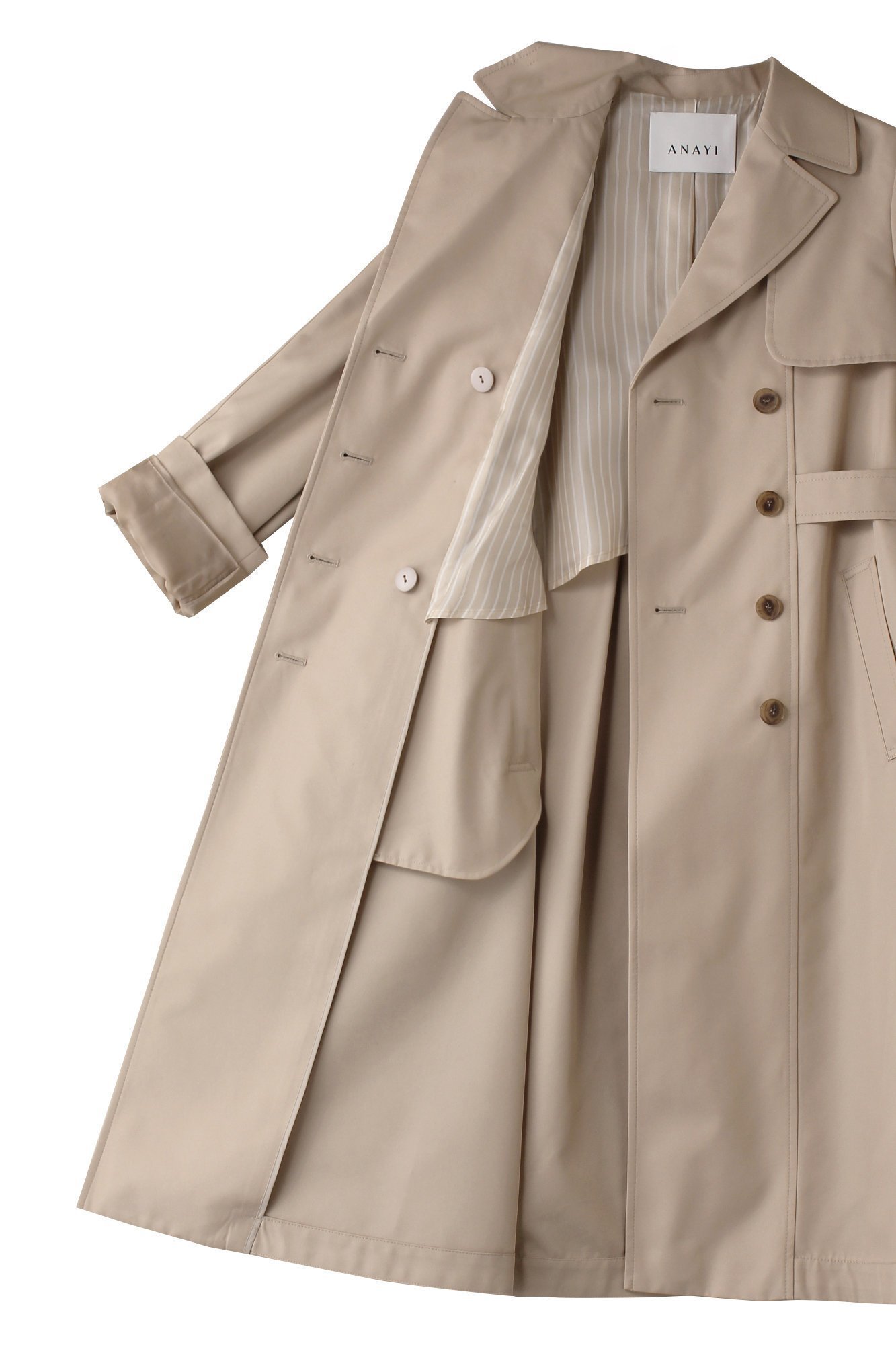 【アナイ/ANAYI】のハッスイツイルドレストレンチコート 人気、トレンドファッション・服の通販 founy(ファニー) 　ファッション　Fashion　レディースファッション　Fashion for Women　アウター　Coat / Outerwear Collection　コート・ロングコート・ピーコート　Long Coats, Peacoats & More　トレンチコート / 春秋の定番アウター　Trench Coats　ワンピース　Dresses　フォーマル・パーティードレス・結婚式用ドレス　Elegant & Casual Dresses　シンプル　Simple, Minimal　ツイル　Twist, Twisted Detail　トレンド　Trend, Trending Now　フィット　Fit, Slim Fit　フレア　Flare, Flared　リュクス　Luxury, Elegant, High-End, Chic　ロング　Long, Long-Length　定番　Standard, Basic Item　other-6|ID: prp329100004365413 ipo3291000000036405076