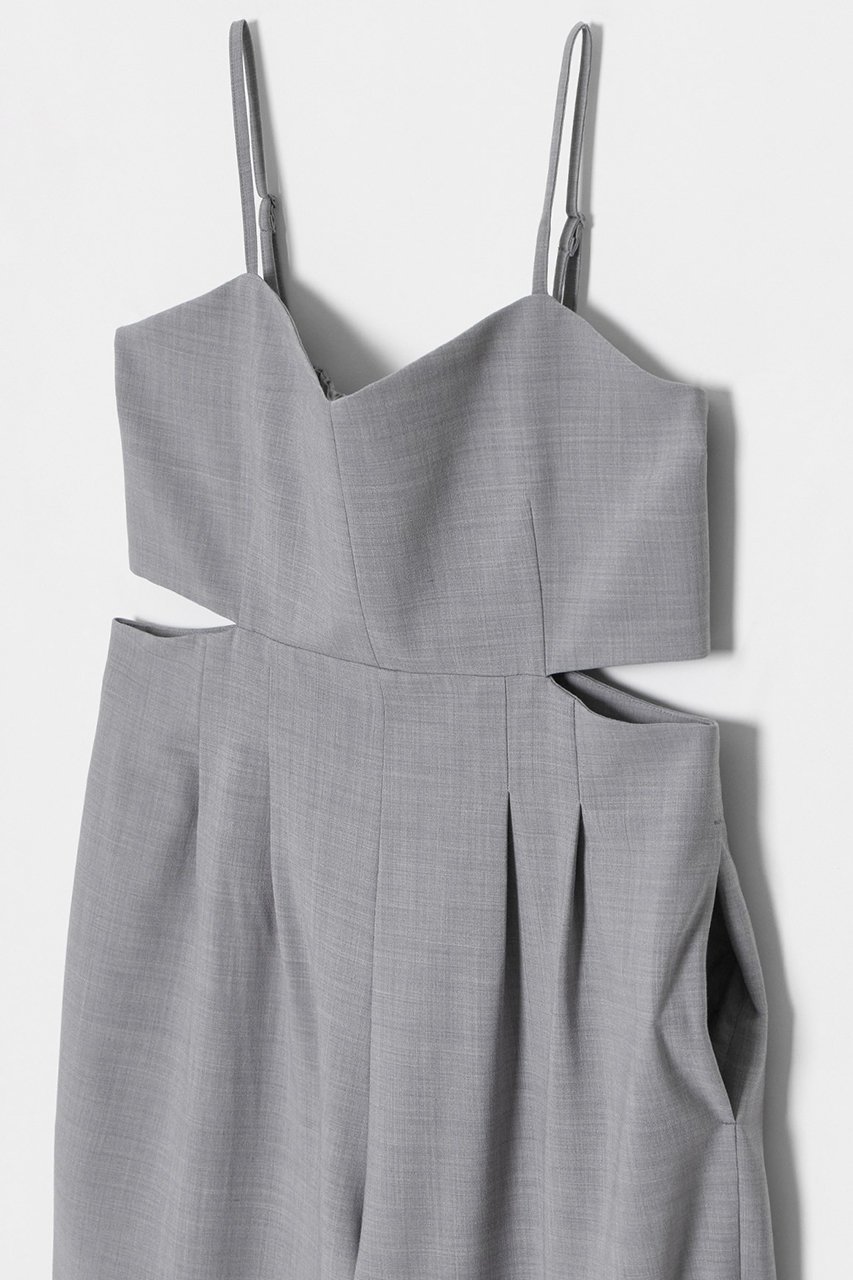 【アルアバイル/allureville】のストレッチトロサロペットパンツ 人気、トレンドファッション・服の通販 founy(ファニー) 　ファッション　Fashion　レディースファッション　WOMEN　おすすめ　Recommend　コンパクト　Compact　ジャケット　Jacket　ジャージ　Jersey　スラックス　Slacks　セットアップ　Set Up　タンク　Tank　ダブル　Double　マニッシュ　Mannish　other-3|ID: prp329100004365416 ipo3291000000031961271
