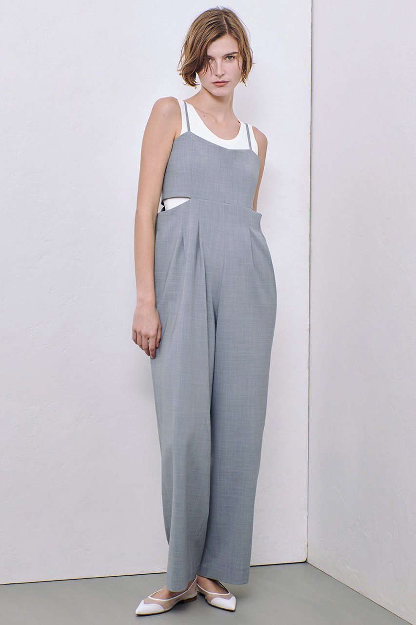 【アルアバイル/allureville】のストレッチトロサロペットパンツ 人気、トレンドファッション・服の通販 founy(ファニー) 　ファッション　Fashion　レディースファッション　WOMEN　おすすめ　Recommend　コンパクト　Compact　ジャケット　Jacket　ジャージ　Jersey　スラックス　Slacks　セットアップ　Set Up　タンク　Tank　ダブル　Double　マニッシュ　Mannish　other-6|ID: prp329100004365416 ipo3291000000031961274
