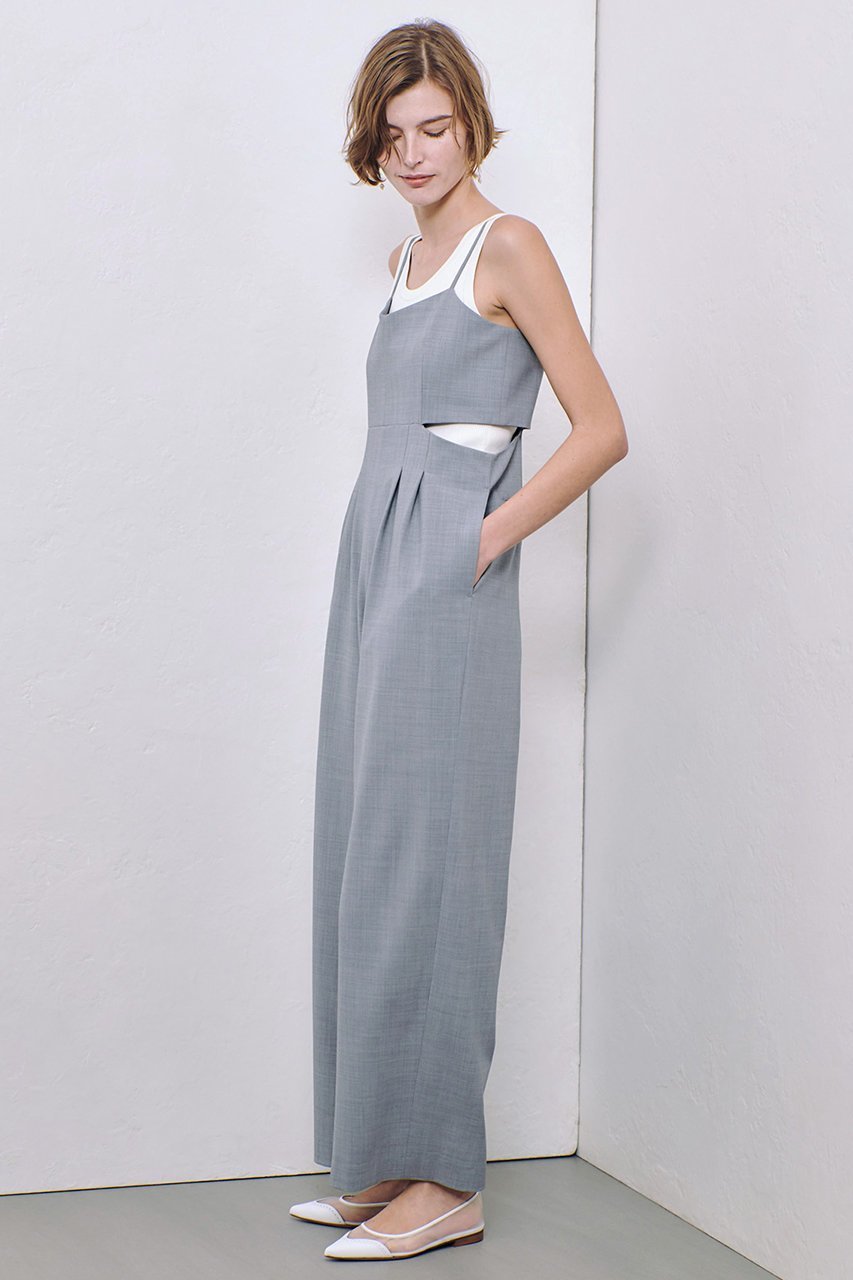 【アルアバイル/allureville】のストレッチトロサロペットパンツ 人気、トレンドファッション・服の通販 founy(ファニー) 　ファッション　Fashion　レディースファッション　WOMEN　おすすめ　Recommend　コンパクト　Compact　ジャケット　Jacket　ジャージ　Jersey　スラックス　Slacks　セットアップ　Set Up　タンク　Tank　ダブル　Double　マニッシュ　Mannish　other-7|ID: prp329100004365416 ipo3291000000031961275
