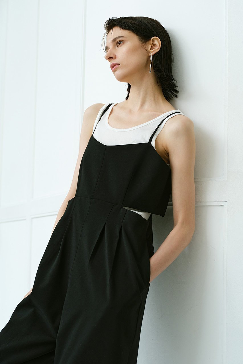 【アルアバイル/allureville】のストレッチトロサロペットパンツ 人気、トレンドファッション・服の通販 founy(ファニー) 　ファッション　Fashion　レディースファッション　Fashion for Women　おすすめ　Recommended / Our Picks　コンパクト　Compact, Small Size　ジャケット　Jacket, Outerwear　スラックス　Slacks, Dress Pants　セットアップ　Set-Up, Coordinated Outfit　タンク　Tank Top, Sleeveless Top　ダブル　Double, Double-Breasted　マニッシュ　Mannish, Boyish　再入荷　Restock / Back in Stock　other-3|ID: prp329100004365416 ipo3291000000032705532