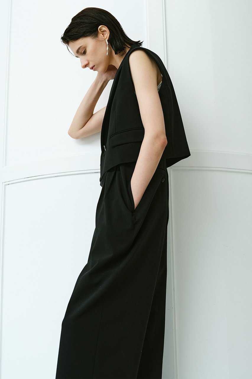 【アルアバイル/allureville】のストレッチトロサロペットパンツ 人気、トレンドファッション・服の通販 founy(ファニー) 　ファッション　Fashion　レディースファッション　Fashion for Women　おすすめ　Recommended / Our Picks　コンパクト　Compact, Small Size　ジャケット　Jacket, Outerwear　スラックス　Slacks, Dress Pants　セットアップ　Set-Up, Coordinated Outfit　タンク　Tank Top, Sleeveless Top　ダブル　Double, Double-Breasted　マニッシュ　Mannish, Boyish　再入荷　Restock / Back in Stock　other-6|ID: prp329100004365416 ipo3291000000032705537