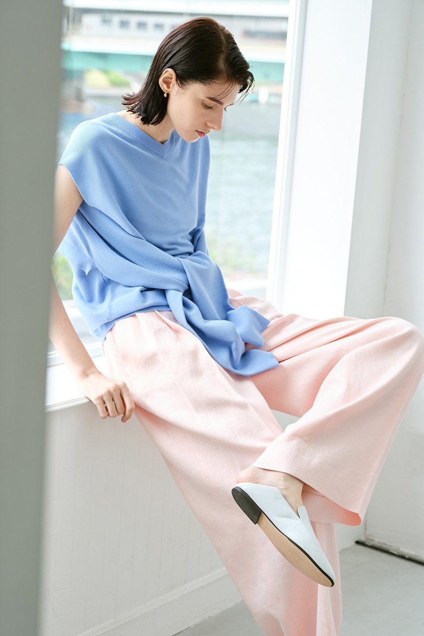 【アルアバイル/allureville】のリオペルリネンダブルタックパンツ 人気、トレンドファッション・服の通販 founy(ファニー) 　ファッション　Fashion　レディースファッション　Fashion for Women　パンツ　Pants & Trousers　おすすめ　Recommended / Our Picks　シンプル　Simple, Minimal　ジャケット　Jacket, Outerwear　セットアップ　Set-Up, Coordinated Outfit　ワイド　Wide, Wide Fit　エレガント 上品　Elegant　再入荷　Restock / Back in Stock　other-6|ID: prp329100004365417 ipo3291000000032705549
