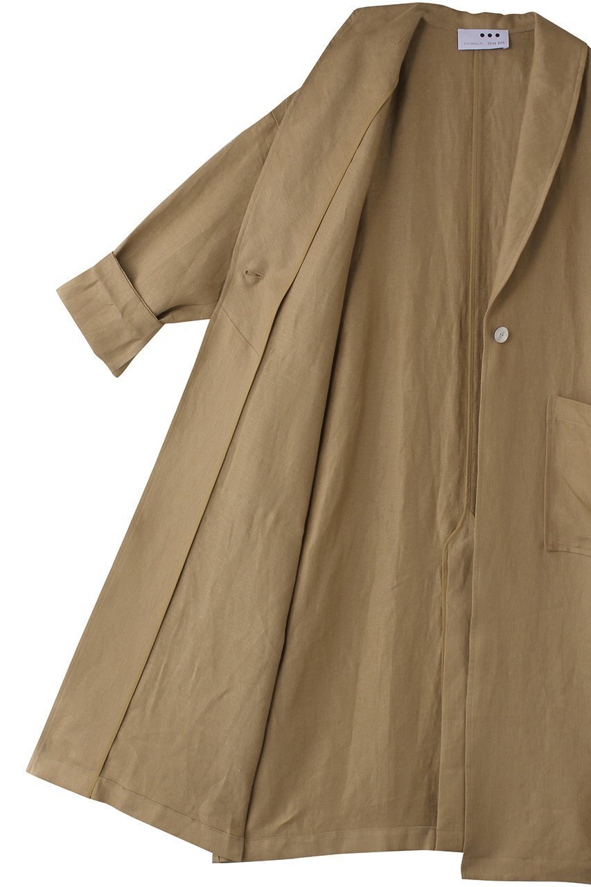 【スリー ドッツ/three dots】のラフリネン ドクターコート 人気、トレンドファッション・服の通販 founy(ファニー) ファッション Fashion レディースファッション Fashion for Women アウター Coat / Outerwear Collection コート・ロングコート・ピーコート Long Coats, Peacoats & More ショール Shawl, Wrap ポケット Pocket, Pocket Detail リネン Linen, Linen Fabric ロング Long, Long-Length 春 Spring other-6|ID: prp329100004365419 ipo3291000000035489755