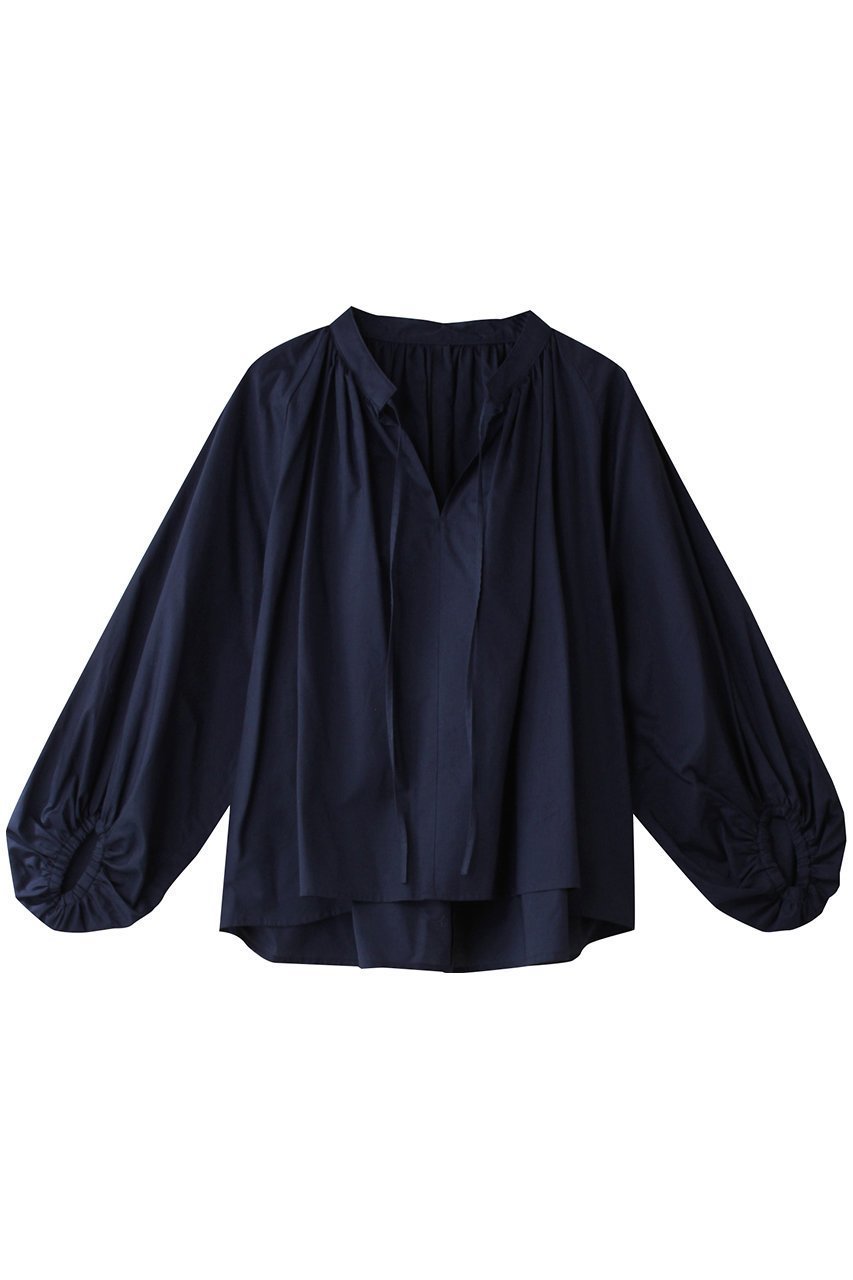 【スリー ドッツ/three dots】のシエラボイル ビッグスリーブトップ インテリア・キッズ・メンズ・レディースファッション・服の通販 founy(ファニー) 　ファッション　Fashion　レディースファッション　Fashion for Women　トップス・カットソー　Cut & Sew Tops　シャツ・ブラウス・オフィスカジュアル　Elegant Blouses & Button-Ups　ロングTシャツ・Tシャツ　Longline T-Shirts & Tees　カットソー・ベーシックTシャツ　Cut-and-Sewn Tops / Stretch Tees & Basics　おすすめ　Recommended / Our Picks　ギャザー　Gathered, Ruffled　シアー　Sheer, See-Through　スリーブ　Sleeve, Long Sleeve / Short Sleeve　セットアップ　Set-Up, Coordinated Outfit　フェミニン　Feminine, Girly　リボン　Ribbon, Bow　ロング　Long, Long-Length　ネイビー|ID: prp329100004365426 ipo3291000000032878379