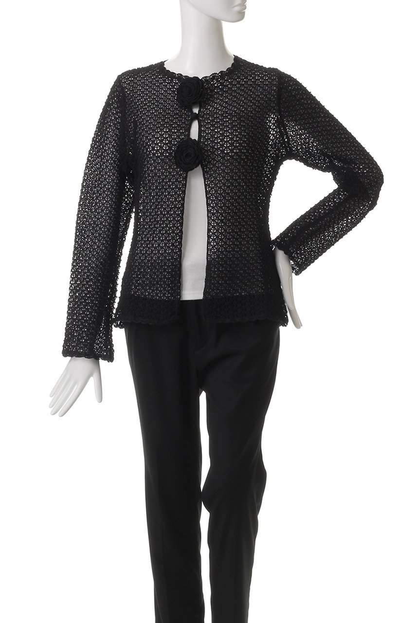 【ビリティス ディセッタン/Bilitis dix-sept ans】のニットカーディガン 人気、トレンドファッション・服の通販 founy(ファニー) 　ファッション　Fashion　レディースファッション　Fashion for Women　トップス・カットソー　Cut & Sew Tops　ニット　Knit Tops & Sweaters　カーディガン・羽織り　Layered Style Cardigans　カーディガン　Cardigan, Knitwear　フラワー　Flower, Floral　モチーフ　Motif, Design Theme　夏　Summer　other-2|ID: prp329100004369455 ipo3291000000032933547