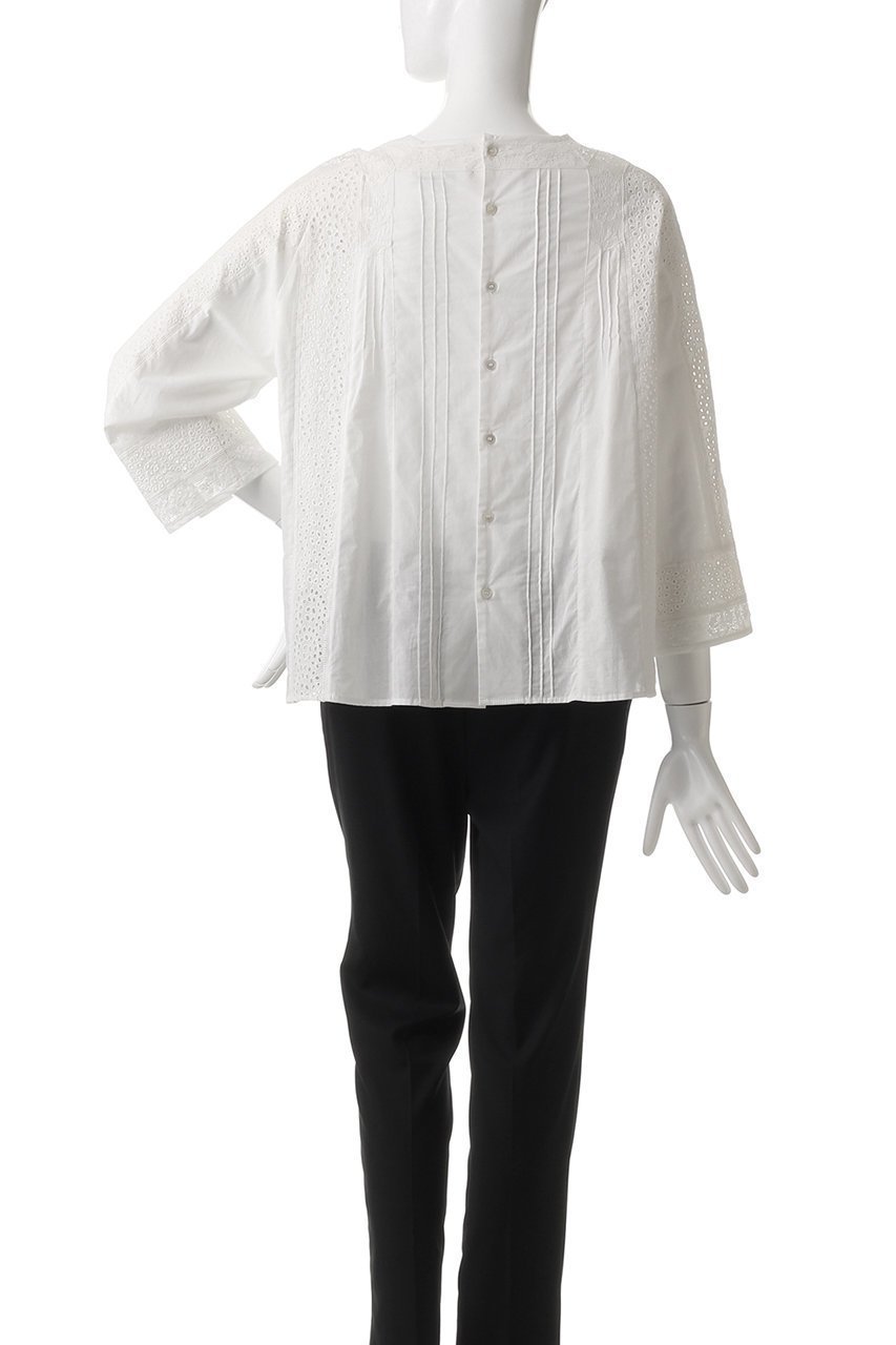 【ビリティス ディセッタン/Bilitis dix-sept ans】のレースコンビネーションブラウス 人気、トレンドファッション・服の通販 founy(ファニー) 　ファッション　Fashion　レディースファッション　Fashion for Women　トップス・カットソー　Cut & Sew Tops　シャツ・ブラウス・オフィスカジュアル　Elegant Blouses & Button-Ups　コンビ　Combo, Combination Style　スリーブ　Sleeve, Long Sleeve / Short Sleeve　フレア　Flare, Flared　リゾート　Resort, Vacation Style　レース　Lace, Lace Fabric　ロング　Long, Long-Length　other-4|ID: prp329100004369458 ipo3291000000034955325