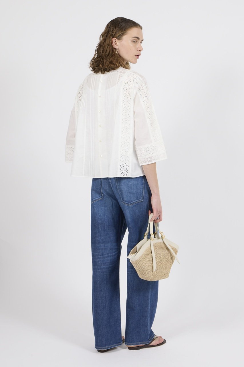 【ビリティス ディセッタン/Bilitis dix-sept ans】のレースコンビネーションブラウス 人気、トレンドファッション・服の通販 founy(ファニー) 　ファッション　Fashion　レディースファッション　Fashion for Women　トップス・カットソー　Cut & Sew Tops　シャツ・ブラウス・オフィスカジュアル　Elegant Blouses & Button-Ups　コンビ　Combo, Combination Style　スリーブ　Sleeve, Long Sleeve / Short Sleeve　フレア　Flare, Flared　リゾート　Resort, Vacation Style　レース　Lace, Lace Fabric　ロング　Long, Long-Length　other-6|ID: prp329100004369458 ipo3291000000034955329