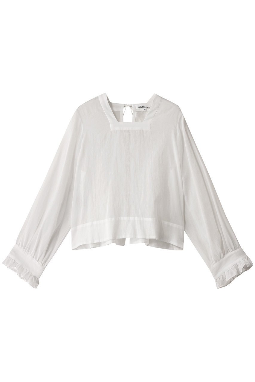 【ビリティス ディセッタン/Bilitis dix-sept ans】のスクエアネックトップス インテリア・キッズ・メンズ・レディースファッション・服の通販 founy(ファニー) 　ファッション　Fashion　レディースファッション　Fashion for Women　トップス・カットソー　Cut & Sew Tops　シャツ・ブラウス・オフィスカジュアル　Elegant Blouses & Button-Ups　ショート　Short, Short Length　スリーブ　Sleeve, Long Sleeve / Short Sleeve　バランス　Balance, Style Balance　ファブリック　Fabric, Textile　リゾート　Resort, Vacation Style　ロング　Long, Long-Length　夏　Summer　春　Spring　S/S・春夏　SS, Spring/Summer, Warm Season　ホワイト|ID: prp329100004369459 ipo3291000000034955666