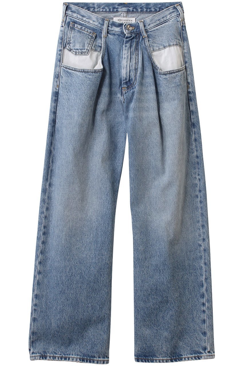 【メゾン マルジェラ/MAISON MARGIELA】の5ポケット ボーイフレンド デニムパンツ インテリア・キッズ・メンズ・レディースファッション・服の通販 founy(ファニー) ファッション Fashion レディースファッション Fashion for Women パンツ Pants & Trousers デニムパンツ・ジーンズ・美脚デニム Denim Jeans & Pants ストレート Straight, Straight Cut デニム Denim, Jeans Material ポケット Pocket, Pocket Detail ブルー|ID: prp329100004369467 ipo3291000000034544486