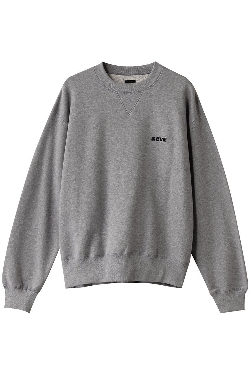 【サイ サイベーシックス/Scye SCYE BASICS】の【SCYE BASICS】Tubelar Loop Back テリー 刺しゅうロゴ スウェットシャツ インテリア・キッズ・メンズ・レディースファッション・服の通販 founy(ファニー) 　ファッション　Fashion　レディースファッション　Fashion for Women　トップス・カットソー　Cut & Sew Tops　シャツ・ブラウス・オフィスカジュアル　Elegant Blouses & Button-Ups　レディースパーカー・カジュアルフーディー　Casual Hoodies & Sweatshirts　ロングTシャツ・Tシャツ　Longline T-Shirts & Tees　スウェット・クルーネックトップス　Sweatshirts & Crewnecks / Relaxed Fit Sweat Tops　カットソー・ベーシックTシャツ　Cut-and-Sewn Tops / Stretch Tees & Basics　スウェット / スエット　Sweatshirt, Sweatwear　ロング　Long, Long-Length　ヘザーグレー|ID: prp329100004369478 ipo3291000000032877096