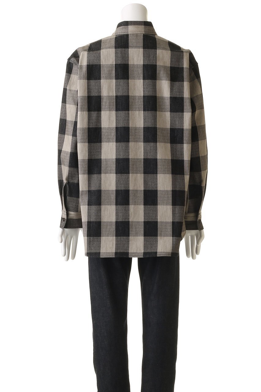 【セブン バイ セブン/SEVEN BY SEVEN / MEN】の【MEN】BUFFALO CHECK ルーズ ワーク ロングスリーブシャツ 人気、トレンドファッション・服の通販 founy(ファニー) 　ファッション　Fashion　メンズファッション　MEN　おすすめ　Recommend　スリーブ　Sleeve　デニム　Denim　プリント　Print　ベーシック　Basic　ルーズ　Loose　ロング　Long　ワーク　Work　エレガント 上品　Elegant　今季　This Season　定番　Standard　other-4|ID: prp329100004369481 ipo3291000000031337396