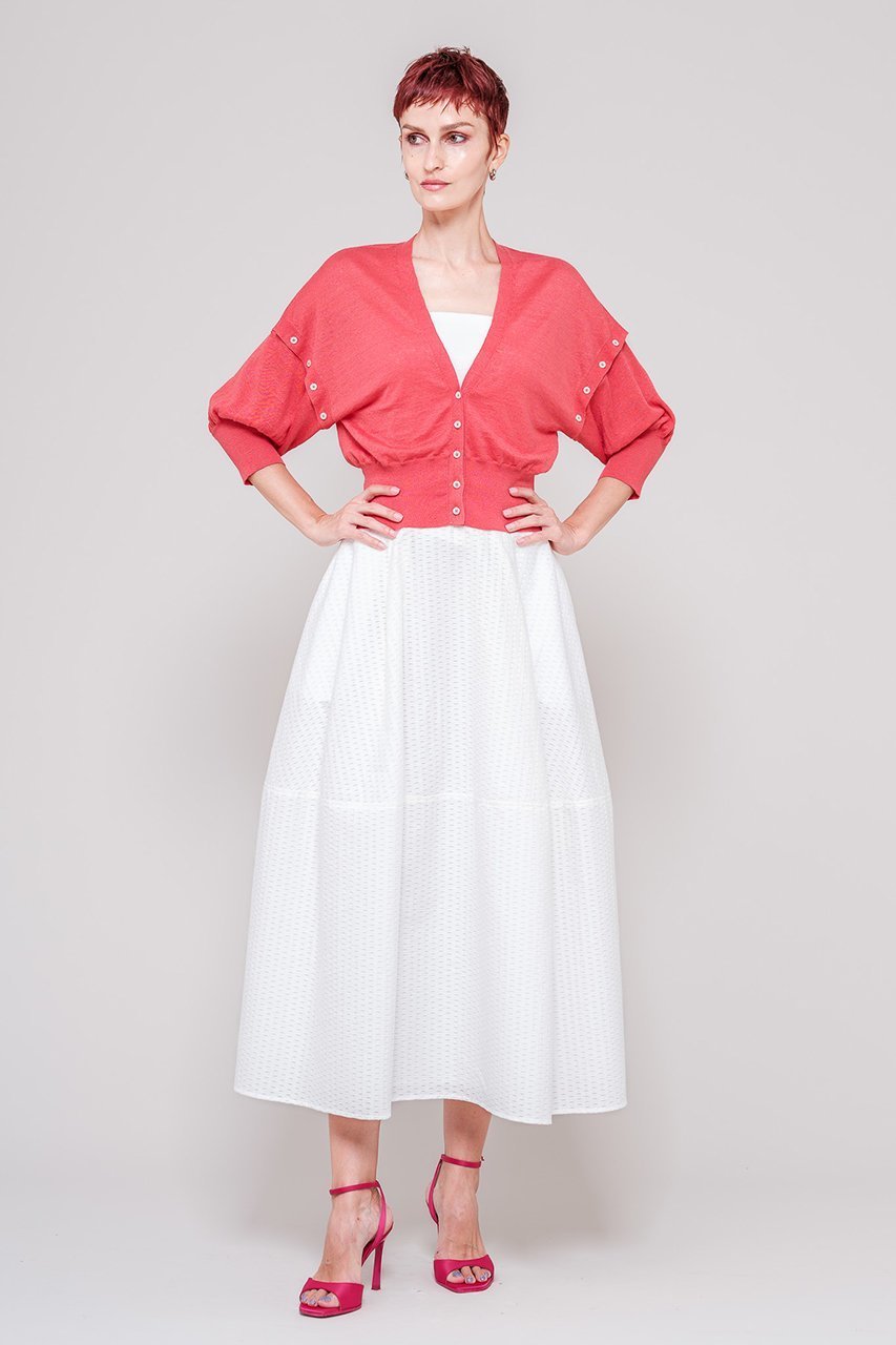 【ドメル/DOMELLE】のコットン アイレット スカート 人気、トレンドファッション・服の通販 founy(ファニー) 　ファッション　Fashion　レディースファッション　Fashion for Women　スカート　Skirts　ロングスカート　Long Skirts / Maxi & Midi Skirts　アイレット　Eyelet Lace　キュプラ　Cupro, Eco Fabric　ショート　Short, Short Length　ジャカード／ジャガード　Jacquard, Woven Pattern　セットアップ　Set-Up, Coordinated Outfit　バルーン　Balloon, Balloon Silhouette　パターン　Pattern, Design Print　フレア　Flare, Flared　ボックス　Boxy, Box Shape　ロング　Long, Long-Length　other-7|ID: prp329100004369483 ipo3291000000035691089