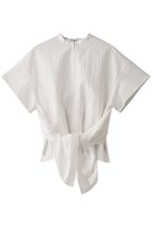 【ドメル/DOMELLE】のコットン アイレット ブラウス 人気、トレンドファッション・服の通販 founy(ファニー) ファッション Fashion レディースファッション Fashion for Women トップス・カットソー Cut & Sew Tops シャツ・ブラウス・オフィスカジュアル Elegant Blouses & Button-Ups おすすめ Recommended / Our Picks アイレット Eyelet Lace キュプラ Cupro, Eco Fabric ショート Short, Short Length スリット Slit, Slit Detail スリーブ Sleeve, Long Sleeve / Short Sleeve セットアップ Set-Up, Coordinated Outfit ヨーク Yoke, Yoke Design 半袖 Short Sleeve, Half Sleeve thumbnail ホワイト|ID: prp329100004369484 ipo3291000000034955525