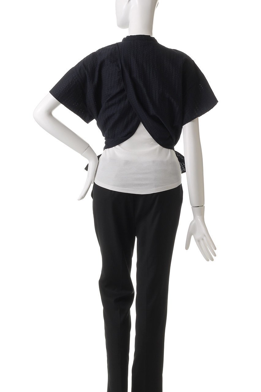 【ドメル/DOMELLE】のコットン アイレット ブラウス 人気、トレンドファッション・服の通販 founy(ファニー) 　ファッション　Fashion　レディースファッション　Fashion for Women　トップス・カットソー　Cut & Sew Tops　シャツ・ブラウス・オフィスカジュアル　Elegant Blouses & Button-Ups　おすすめ　Recommended / Our Picks　アイレット　Eyelet Lace　キュプラ　Cupro, Eco Fabric　ショート　Short, Short Length　スリット　Slit, Slit Detail　スリーブ　Sleeve, Long Sleeve / Short Sleeve　セットアップ　Set-Up, Coordinated Outfit　ヨーク　Yoke, Yoke Design　半袖　Short Sleeve, Half Sleeve　other-4|ID: prp329100004369484 ipo3291000000034955533