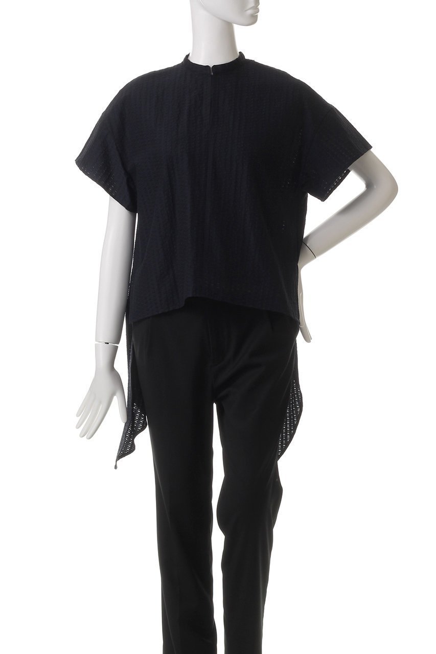 【ドメル/DOMELLE】のコットン アイレット ブラウス 人気、トレンドファッション・服の通販 founy(ファニー) 　ファッション　Fashion　レディースファッション　Fashion for Women　トップス・カットソー　Cut & Sew Tops　シャツ・ブラウス・オフィスカジュアル　Elegant Blouses & Button-Ups　おすすめ　Recommended / Our Picks　アイレット　Eyelet Lace　キュプラ　Cupro, Eco Fabric　ショート　Short, Short Length　スリット　Slit, Slit Detail　スリーブ　Sleeve, Long Sleeve / Short Sleeve　セットアップ　Set-Up, Coordinated Outfit　ヨーク　Yoke, Yoke Design　半袖　Short Sleeve, Half Sleeve　other-6|ID: prp329100004369484 ipo3291000000034955536