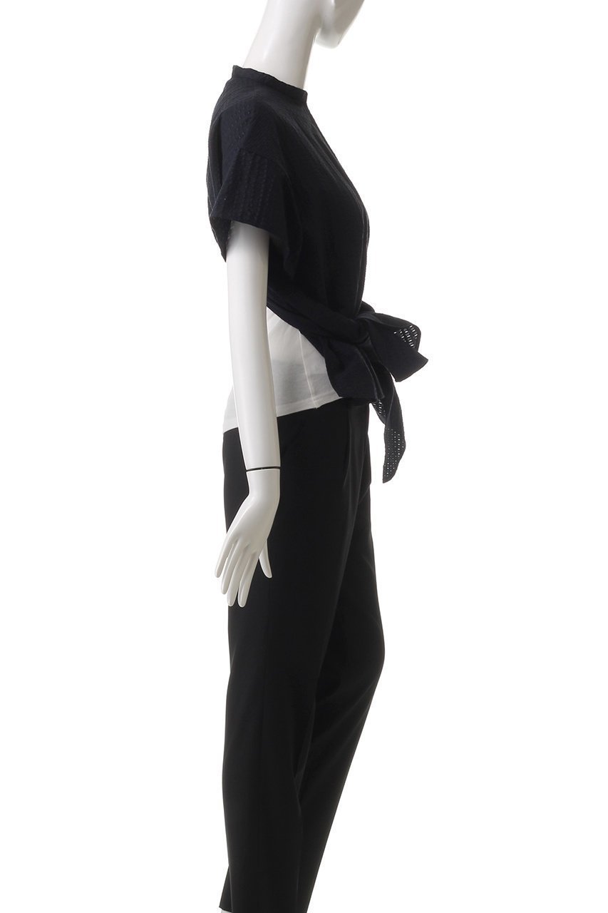 【ドメル/DOMELLE】のコットン アイレット ブラウス 人気、トレンドファッション・服の通販 founy(ファニー) 　ファッション　Fashion　レディースファッション　Fashion for Women　トップス・カットソー　Cut & Sew Tops　シャツ・ブラウス・オフィスカジュアル　Elegant Blouses & Button-Ups　おすすめ　Recommended / Our Picks　アイレット　Eyelet Lace　キュプラ　Cupro, Eco Fabric　ショート　Short, Short Length　スリット　Slit, Slit Detail　スリーブ　Sleeve, Long Sleeve / Short Sleeve　セットアップ　Set-Up, Coordinated Outfit　ヨーク　Yoke, Yoke Design　半袖　Short Sleeve, Half Sleeve　other-3|ID: prp329100004369484 ipo3291000000035690451