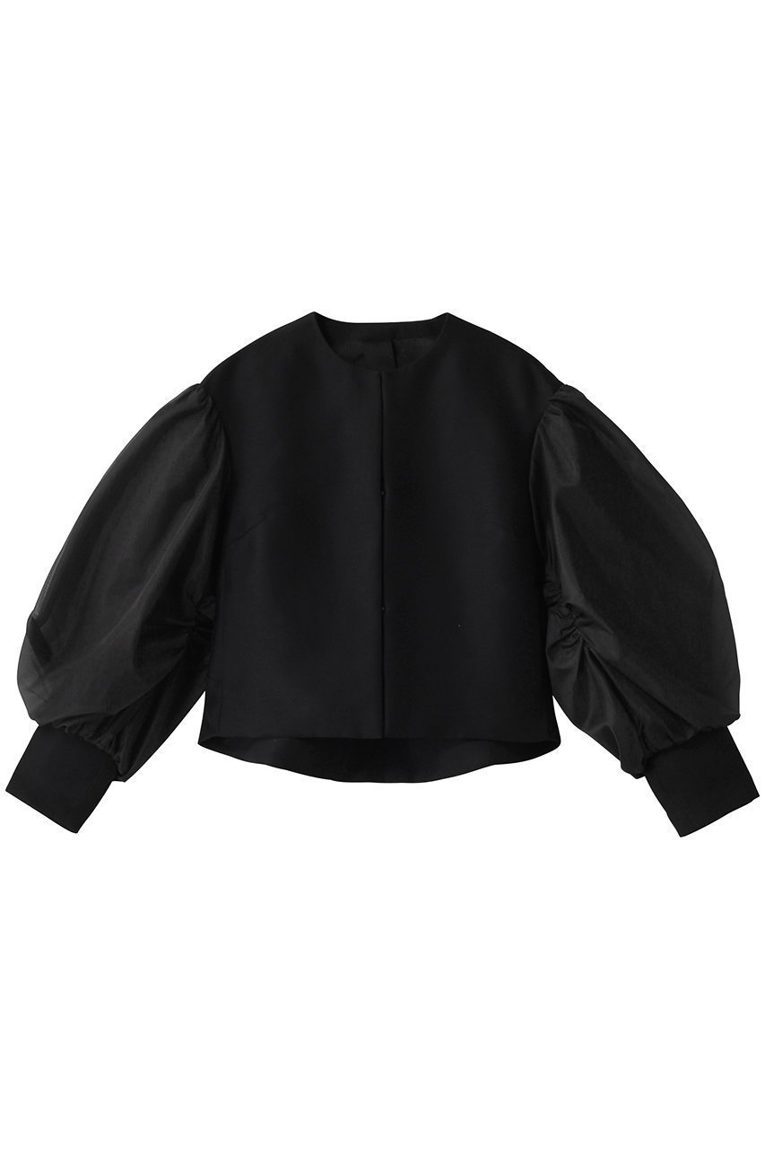 【ドメル/DOMELLE】のオーガンジ― スリーブ ジャケット 人気、トレンドファッション・服の通販 founy(ファニー) 　ファッション　Fashion　レディースファッション　Fashion for Women　アウター　Coat / Outerwear Collection　レディースジャケット・軽アウター　Jackets　オーガンジー　Organza Fabric　コンパクト　Compact, Small Size　シェイプ　Shape, Slim Fit　ジャケット　Jacket, Outerwear　スリーブ　Sleeve, Long Sleeve / Short Sleeve　ドッキング　Docking, Mixed Material　 other-1|ID: prp329100004369485 ipo3291000000032912505