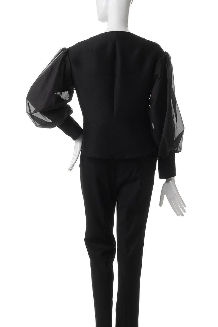 【ドメル/DOMELLE】のオーガンジ― スリーブ ジャケット 人気、トレンドファッション・服の通販 founy(ファニー) 　ファッション　Fashion　レディースファッション　Fashion for Women　アウター　Coat / Outerwear Collection　レディースジャケット・軽アウター　Jackets　オーガンジー　Organza Fabric　コンパクト　Compact, Small Size　シェイプ　Shape, Slim Fit　ジャケット　Jacket, Outerwear　スリーブ　Sleeve, Long Sleeve / Short Sleeve　ドッキング　Docking, Mixed Material　other-4|ID: prp329100004369485 ipo3291000000032912527
