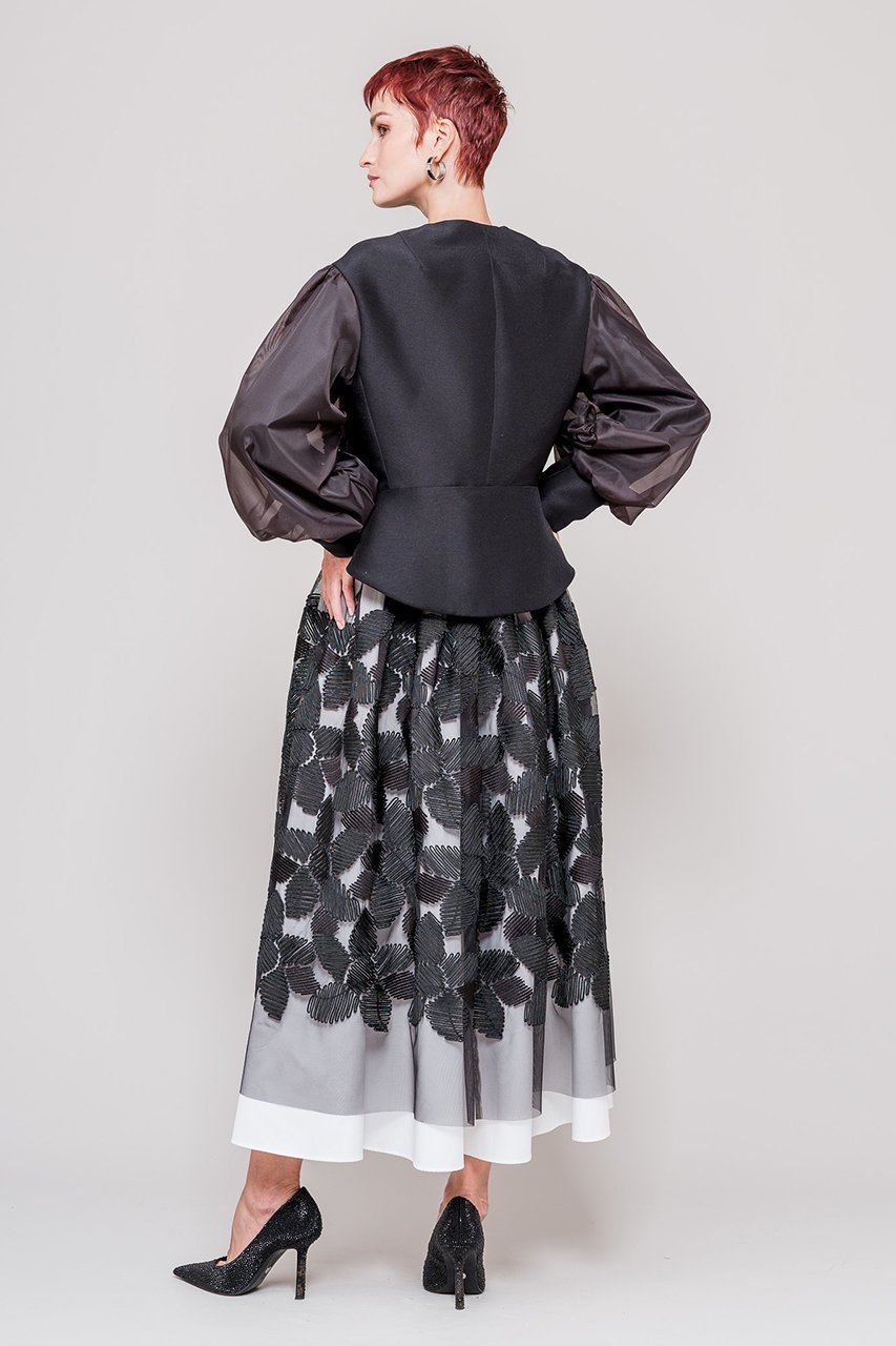 【ドメル/DOMELLE】のオーガンジ― スリーブ ジャケット 人気、トレンドファッション・服の通販 founy(ファニー) 　ファッション　Fashion　レディースファッション　Fashion for Women　アウター　Coat / Outerwear Collection　レディースジャケット・軽アウター　Jackets　オーガンジー　Organza Fabric　コンパクト　Compact, Small Size　シェイプ　Shape, Slim Fit　ジャケット　Jacket, Outerwear　スリーブ　Sleeve, Long Sleeve / Short Sleeve　ドッキング　Docking, Mixed Material　other-8|ID: prp329100004369485 ipo3291000000032912549