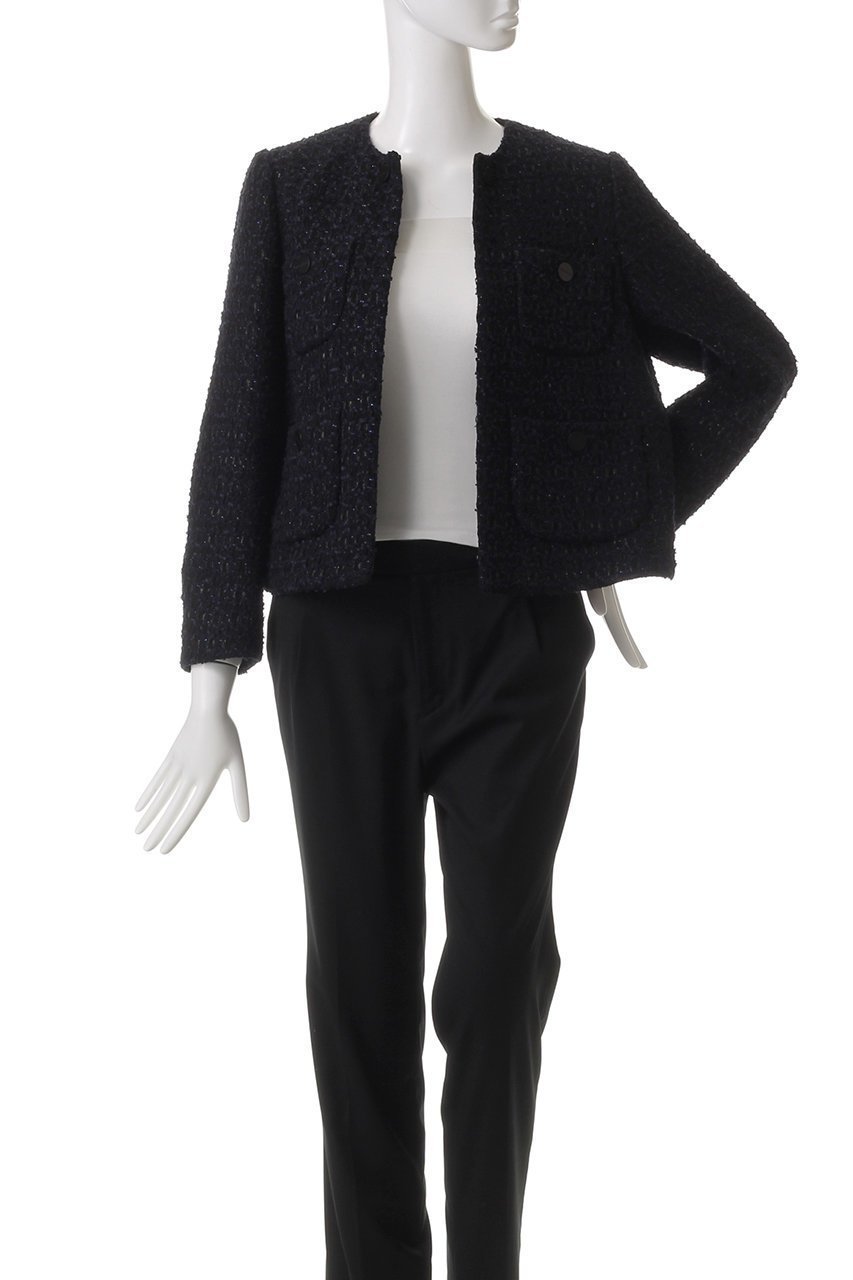 【ドメル/DOMELLE】のLINTON ツイード ジャケット 人気、トレンドファッション・服の通販 founy(ファニー) 　ファッション　Fashion　レディースファッション　WOMEN　アウター　Coat Outerwear　ジャケット　Jackets　クラシカル　Classical　ジャケット　Jacket　セットアップ　Set Up　ツイード　Tweed　バスケット　Basket　フロント　Front　ブルゾン　Blouson　ポケット　Pocket　別注　Special Order　other-7|ID: prp329100004369488 ipo3291000000031331707
