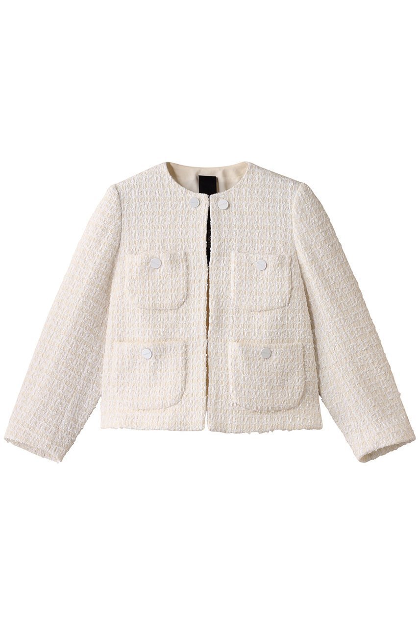 【ドメル/DOMELLE】のLINTON ツイード ジャケット 人気、トレンドファッション・服の通販 founy(ファニー) 　ファッション　Fashion　レディースファッション　Fashion for Women　アウター　Coat / Outerwear Collection　レディースジャケット・軽アウター　Jackets　クラシカル　Classical, Vintage-Inspired　ジャケット　Jacket, Outerwear　セットアップ　Set-Up, Coordinated Outfit　ツイード　Twill, Twill Weave　バスケット　Basket, Basket Bag　フロント　Front, Front Design　ブルゾン　Blouson, Bomber Jacket　ポケット　Pocket, Pocket Detail　別注　Limited Edition, Custom Order　 other-1|ID: prp329100004369488 ipo3291000000032962815