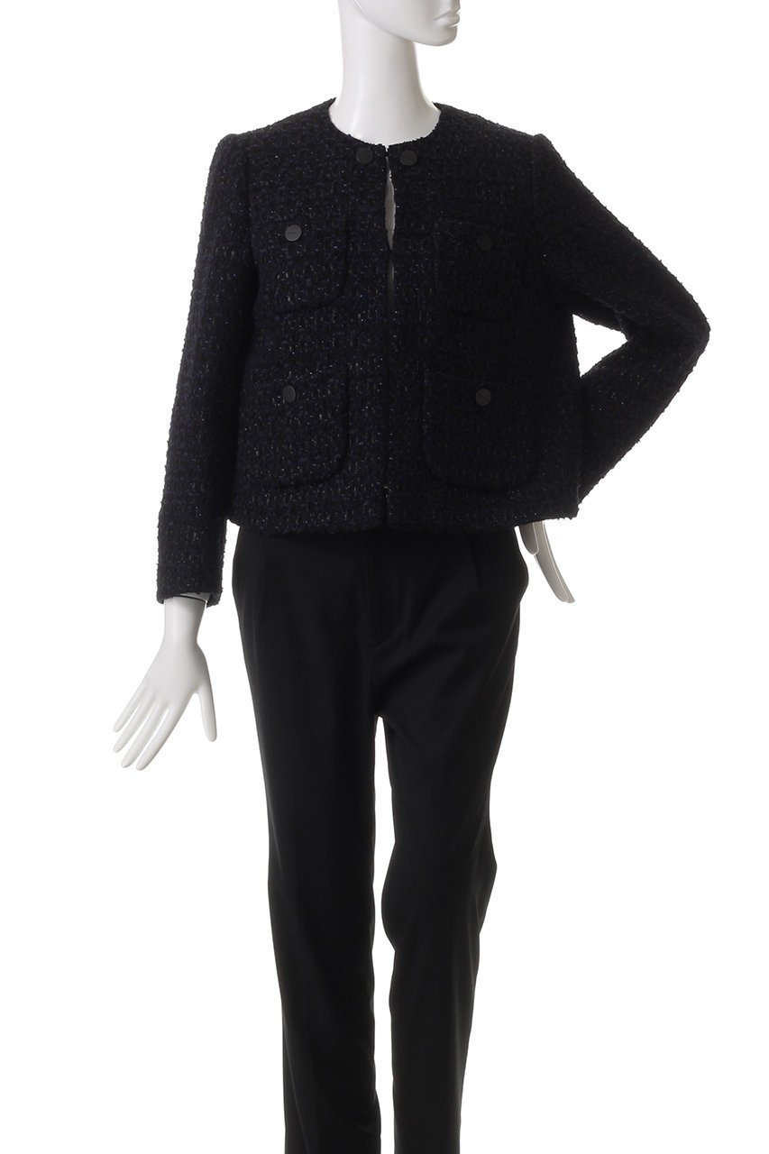 【ドメル/DOMELLE】のLINTON ツイード ジャケット 人気、トレンドファッション・服の通販 founy(ファニー) 　ファッション　Fashion　レディースファッション　Fashion for Women　アウター　Coat / Outerwear Collection　レディースジャケット・軽アウター　Jackets　クラシカル　Classical, Vintage-Inspired　ジャケット　Jacket, Outerwear　セットアップ　Set-Up, Coordinated Outfit　ツイード　Twill, Twill Weave　バスケット　Basket, Basket Bag　フロント　Front, Front Design　ブルゾン　Blouson, Bomber Jacket　ポケット　Pocket, Pocket Detail　別注　Limited Edition, Custom Order　other-2|ID: prp329100004369488 ipo3291000000034956390