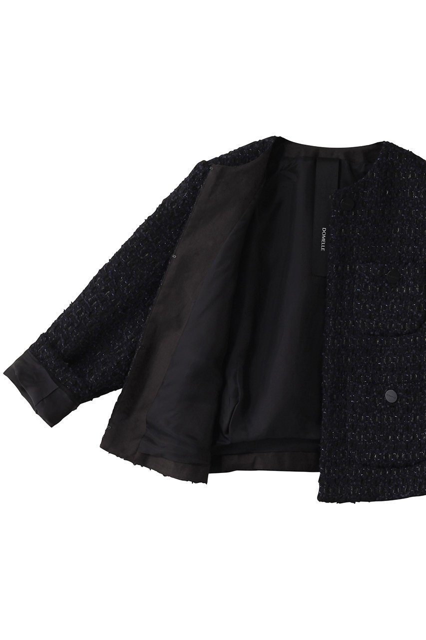 【ドメル/DOMELLE】のLINTON ツイード ジャケット 人気、トレンドファッション・服の通販 founy(ファニー) 　ファッション　Fashion　レディースファッション　Fashion for Women　アウター　Coat / Outerwear Collection　レディースジャケット・軽アウター　Jackets　クラシカル　Classical, Vintage-Inspired　ジャケット　Jacket, Outerwear　セットアップ　Set-Up, Coordinated Outfit　ツイード　Twill, Twill Weave　バスケット　Basket, Basket Bag　フロント　Front, Front Design　ブルゾン　Blouson, Bomber Jacket　ポケット　Pocket, Pocket Detail　別注　Limited Edition, Custom Order　other-6|ID: prp329100004369488 ipo3291000000034956398