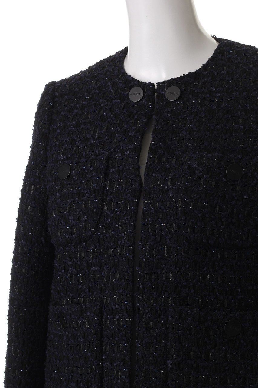 【ドメル/DOMELLE】のLINTON ツイード ジャケット 人気、トレンドファッション・服の通販 founy(ファニー) 　ファッション　Fashion　レディースファッション　Fashion for Women　アウター　Coat / Outerwear Collection　レディースジャケット・軽アウター　Jackets　クラシカル　Classical, Vintage-Inspired　ジャケット　Jacket, Outerwear　セットアップ　Set-Up, Coordinated Outfit　ツイード　Twill, Twill Weave　バスケット　Basket, Basket Bag　フロント　Front, Front Design　ブルゾン　Blouson, Bomber Jacket　ポケット　Pocket, Pocket Detail　別注　Limited Edition, Custom Order　other-5|ID: prp329100004369488 ipo3291000000035551946
