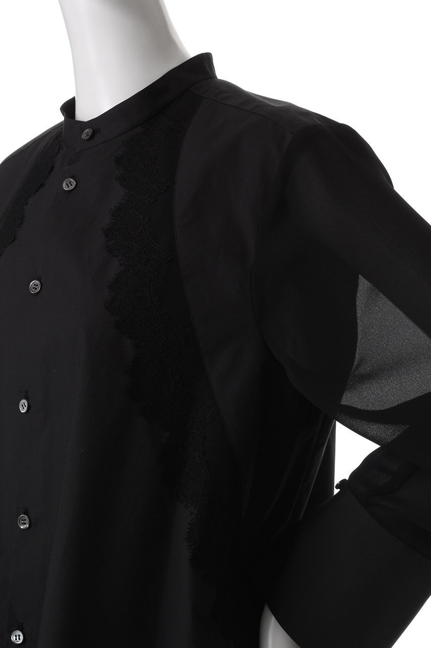 【ロキト/LOKITHO】のリボンレース ロングスリーブ シャツ 人気、トレンドファッション・服の通販 founy(ファニー) 　ファッション　Fashion　レディースファッション　Fashion for Women　トップス・カットソー　Cut & Sew Tops　シャツ・ブラウス・オフィスカジュアル　Elegant Blouses & Button-Ups　とろみ　Fluid, Flowy Fabric　カフス　Cuff Design　スリーブ　Sleeve, Long Sleeve / Short Sleeve　マニッシュ　Mannish, Boyish　リボン　Ribbon, Bow　レース　Lace, Lace Fabric　ロング　Long, Long-Length　今季　This Season, Current Season　other-5|ID: prp329100004369497 ipo3291000000032867364