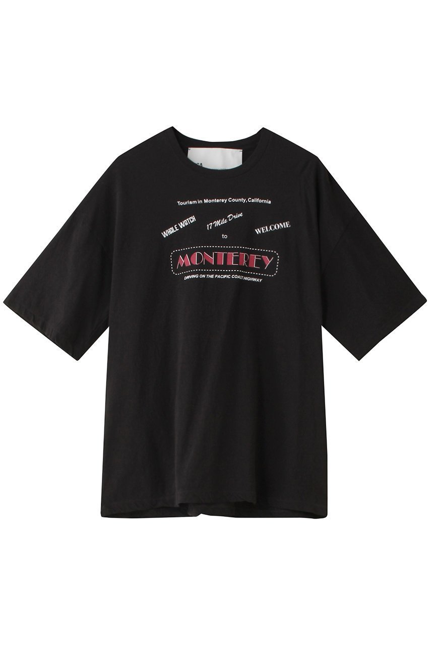 【ティッカ/TICCA】のMONTEREYTシャツ インテリア・キッズ・メンズ・レディースファッション・服の通販 founy(ファニー) 　ファッション　Fashion　レディースファッション　Fashion for Women　トップス・カットソー　Cut & Sew Tops　シャツ・ブラウス・オフィスカジュアル　Elegant Blouses & Button-Ups　ロングTシャツ・Tシャツ　Longline T-Shirts & Tees　カットソー・ベーシックTシャツ　Cut-and-Sewn Tops / Stretch Tees & Basics　カリフォルニア　California, Cali Style　ショート　Short, Short Length　スリーブ　Sleeve, Long Sleeve / Short Sleeve　プリント　Print, Printed Pattern　リラックス　Relax, Relaxed Fit　チャコールグレー|ID: prp329100004369498 ipo3291000000032877000