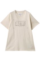 【メゾン マルジェラ/MAISON MARGIELA】のロゴプリントTシャツ バター|ID:prp329100004369505