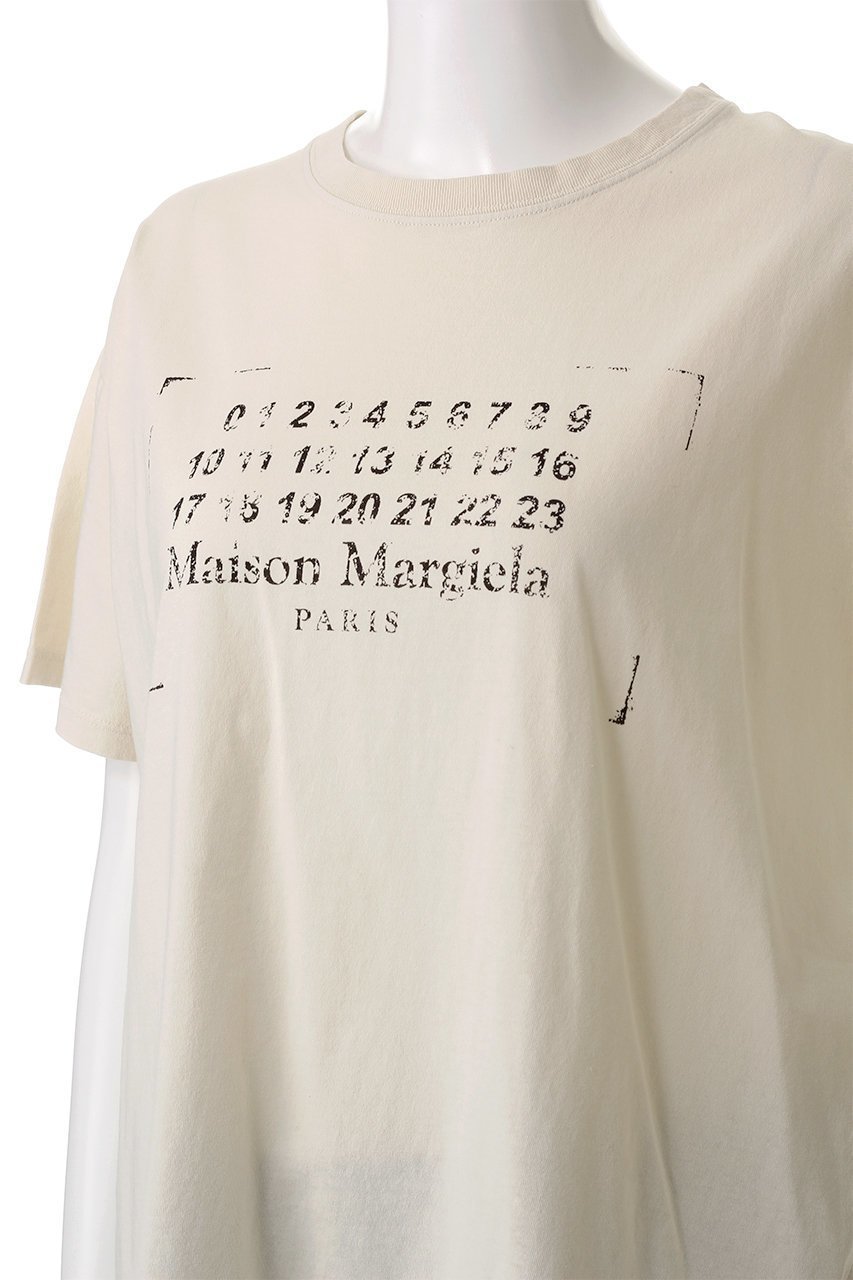 【メゾン マルジェラ/MAISON MARGIELA】のロゴプリントTシャツ 人気、トレンドファッション・服の通販 founy(ファニー) 　ファッション　Fashion　レディースファッション　WOMEN　トップス・カットソー　Tops/Tshirt　シャツ/ブラウス　Shirts/Blouses　ロング / Tシャツ　T-Shirts　カットソー　Cut and Sewn　ショート　Short　スリーブ　Sleeve　フロント　Front　プリント　Print　other-5|ID: prp329100004369505 ipo3291000000031337561