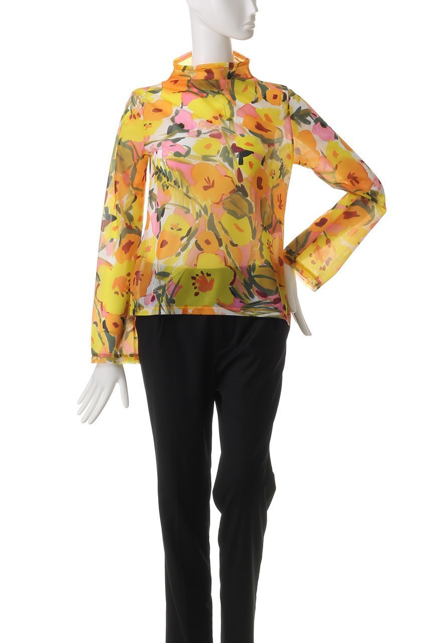 【ランバン オン ブルー/LANVIN en Bleu】のC est le Printempsカットソー 人気、トレンドファッション・服の通販 founy(ファニー) ファッション Fashion レディースファッション Fashion for Women トップス・カットソー Cut & Sew Tops シャツ・ブラウス・オフィスカジュアル Elegant Blouses & Button-Ups ロングTシャツ・Tシャツ Longline T-Shirts & Tees カットソー・ベーシックTシャツ Cut-and-Sewn Tops / Stretch Tees & Basics カットソー Cut and Sewn Top スリーブ Sleeve, Long Sleeve / Short Sleeve フラワー Flower, Floral フレア Flare, Flared ロング Long, Long-Length 半袖 Short Sleeve, Half Sleeve 夏 Summer 春 Spring S/S・春夏 SS, Spring/Summer, Warm Season other-2|ID: prp329100004369512 ipo3291000000034825726