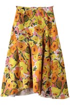 【ランバン オン ブルー/LANVIN en Bleu】のC est le Printempsスカート 人気、トレンドファッション・服の通販 founy(ファニー) ファッション Fashion レディースファッション Fashion for Women スカート Skirts ロングスカート Long Skirts / Maxi & Midi Skirts イレギュラーヘム Irregular Hem シンプル Simple, Minimal フラワー Flower, Floral ランダム Random, Irregular ロング Long, Long-Length 夏 Summer 春 Spring S/S・春夏 SS, Spring/Summer, Warm Season thumbnail イエロー|ID: prp329100004369513 ipo3291000000034825901