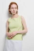 【ランバン オン ブルー/LANVIN en Bleu】のスクエアネックノースリーブニット イエローグリーン|ID: prp329100004369514 ipo3291000000036231900