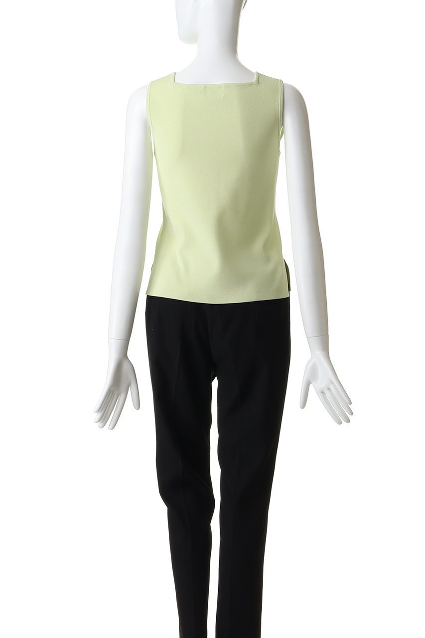 【ランバン オン ブルー/LANVIN en Bleu】のスクエアネックノースリーブニット 人気、トレンドファッション・服の通販 founy(ファニー) 　ファッション　Fashion　レディースファッション　Fashion for Women　トップス・カットソー　Cut & Sew Tops　ニット　Knit Tops & Sweaters　キャミソール&ノースリーブ　Camisoles & Sleeveless Tops　カジュアルプルオーバー・ニットトップス　Pullovers & Knit Tops / Casual Pullovers　インナー　Innerwear　カーディガン　Cardigan, Knitwear　ジャケット　Jacket, Outerwear　スクエア　Square, Square Shape　デコルテ　Décolleté, Neckline　ノースリーブ　Sleeveless, No-Sleeve　ファブリック　Fabric, Textile　ベーシック　Basic, Essential　other-4|ID: prp329100004369514 ipo3291000000036606422